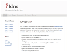 Tablet Screenshot of idris-lang.org